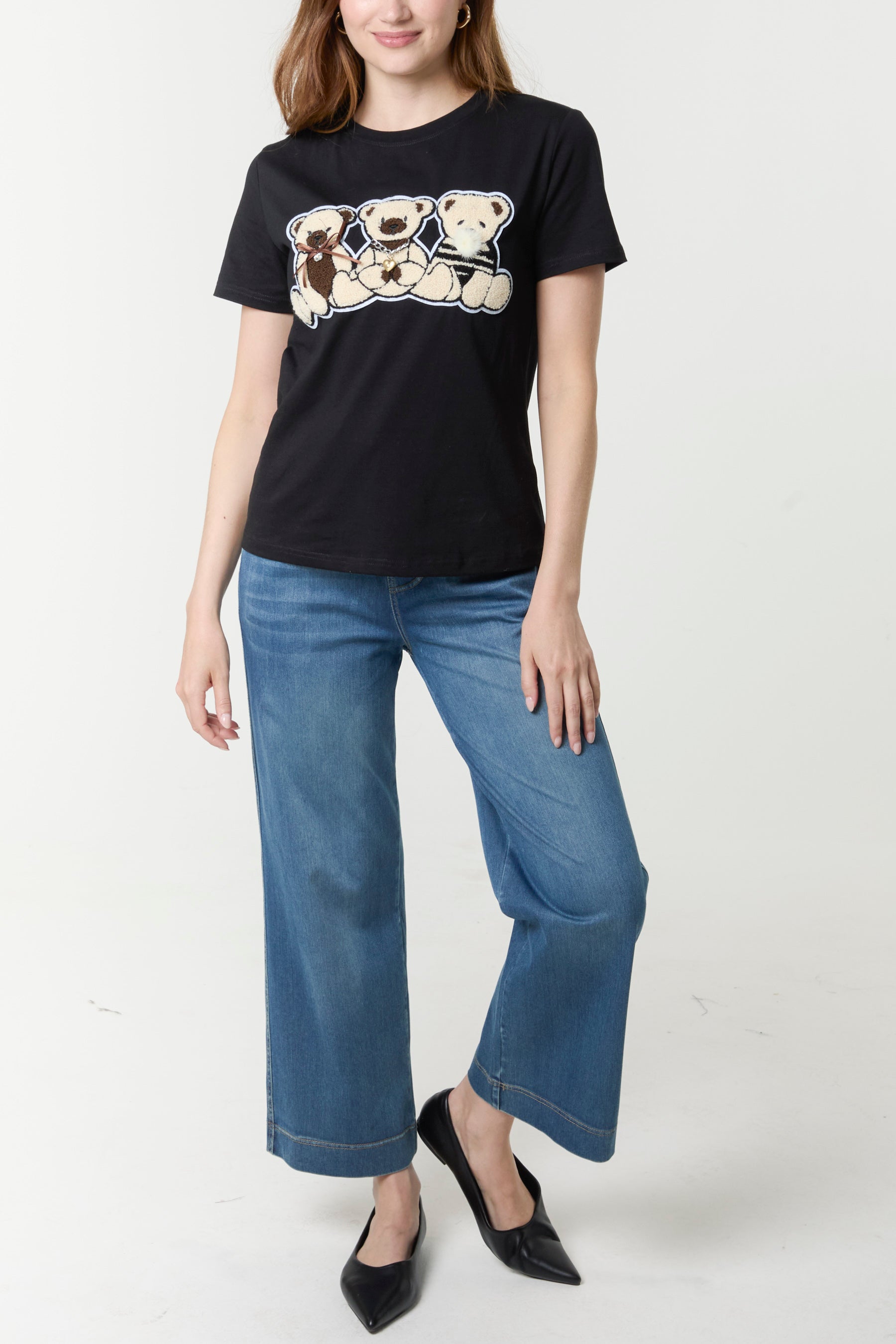 Adorned Three Teddy Bears T-Shirt