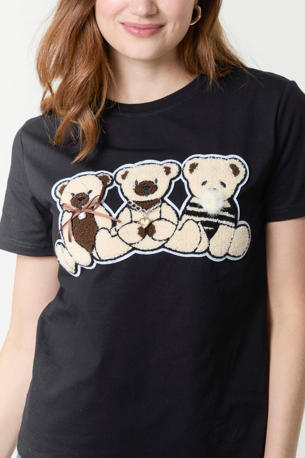 Adorned Three Teddy Bears T-Shirt