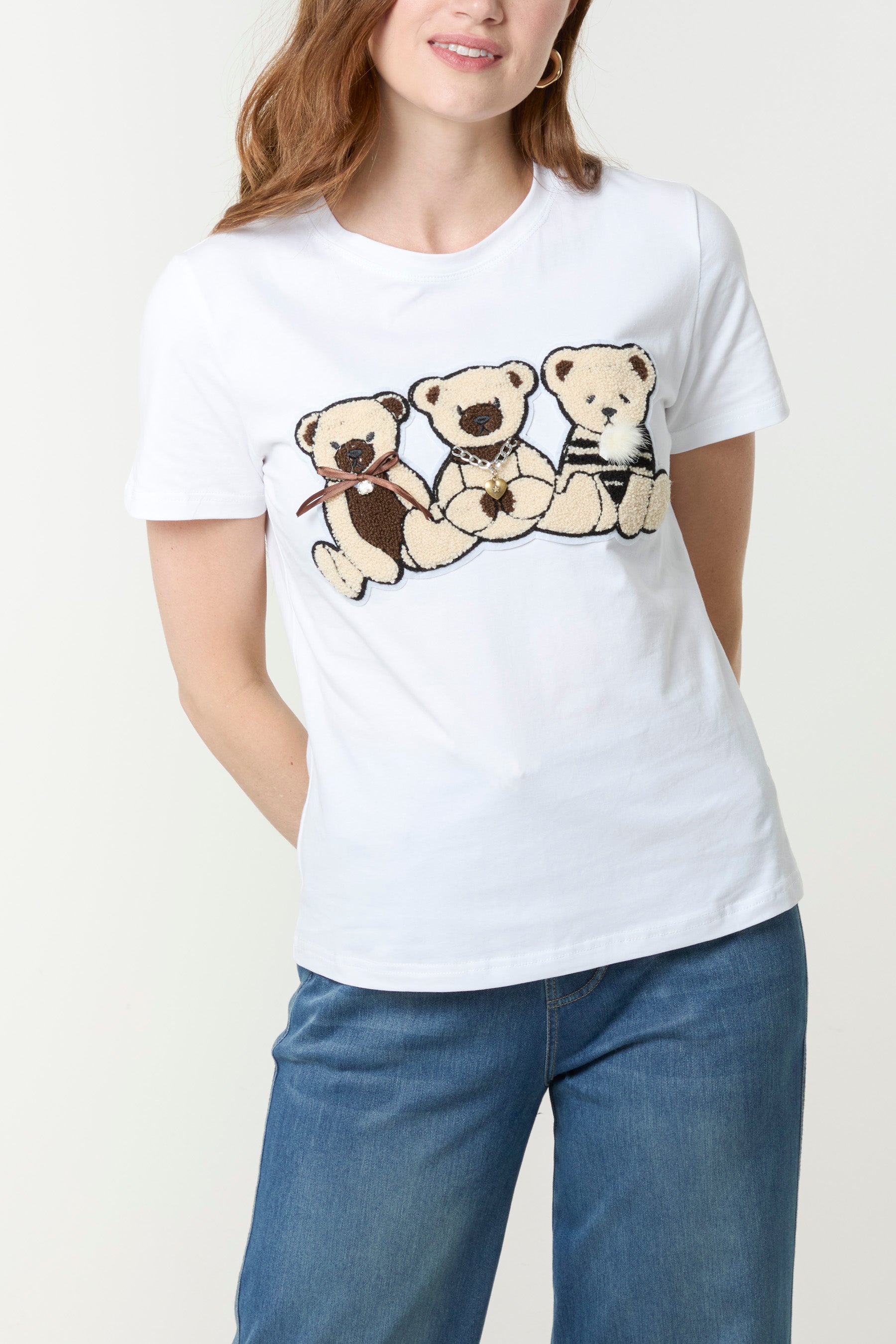 Adorned Three Teddy Bears T-Shirt