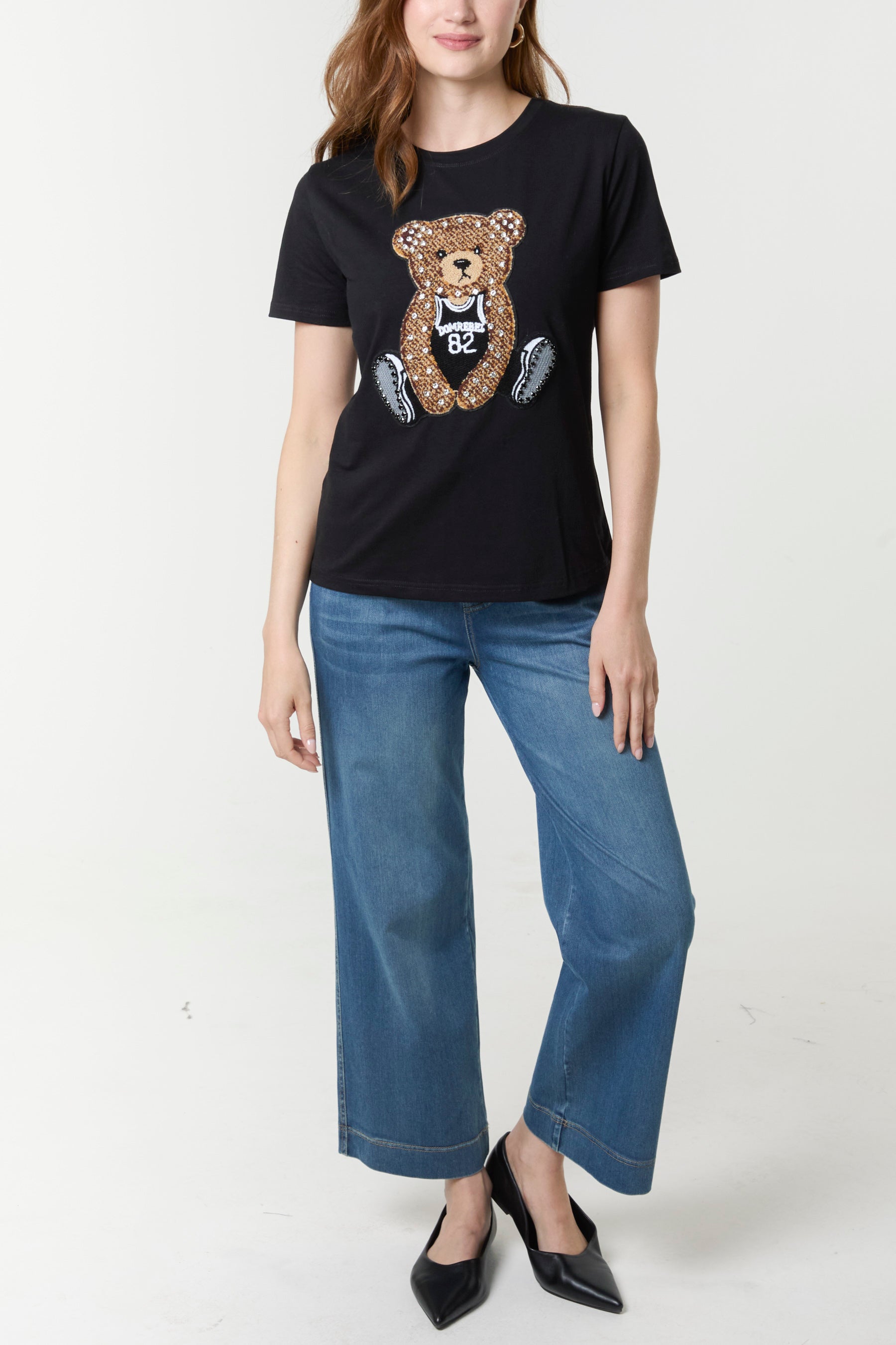 Embellished Teddy Bear T-Shirt