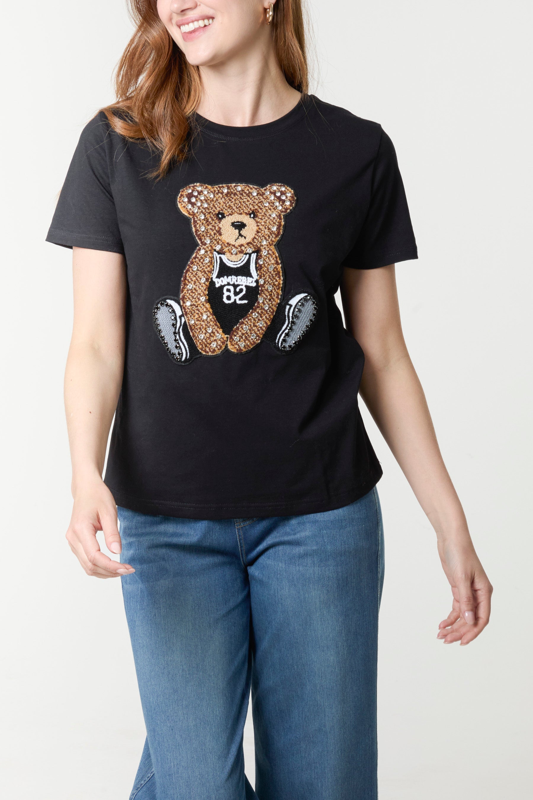 Embellished Teddy Bear T-Shirt