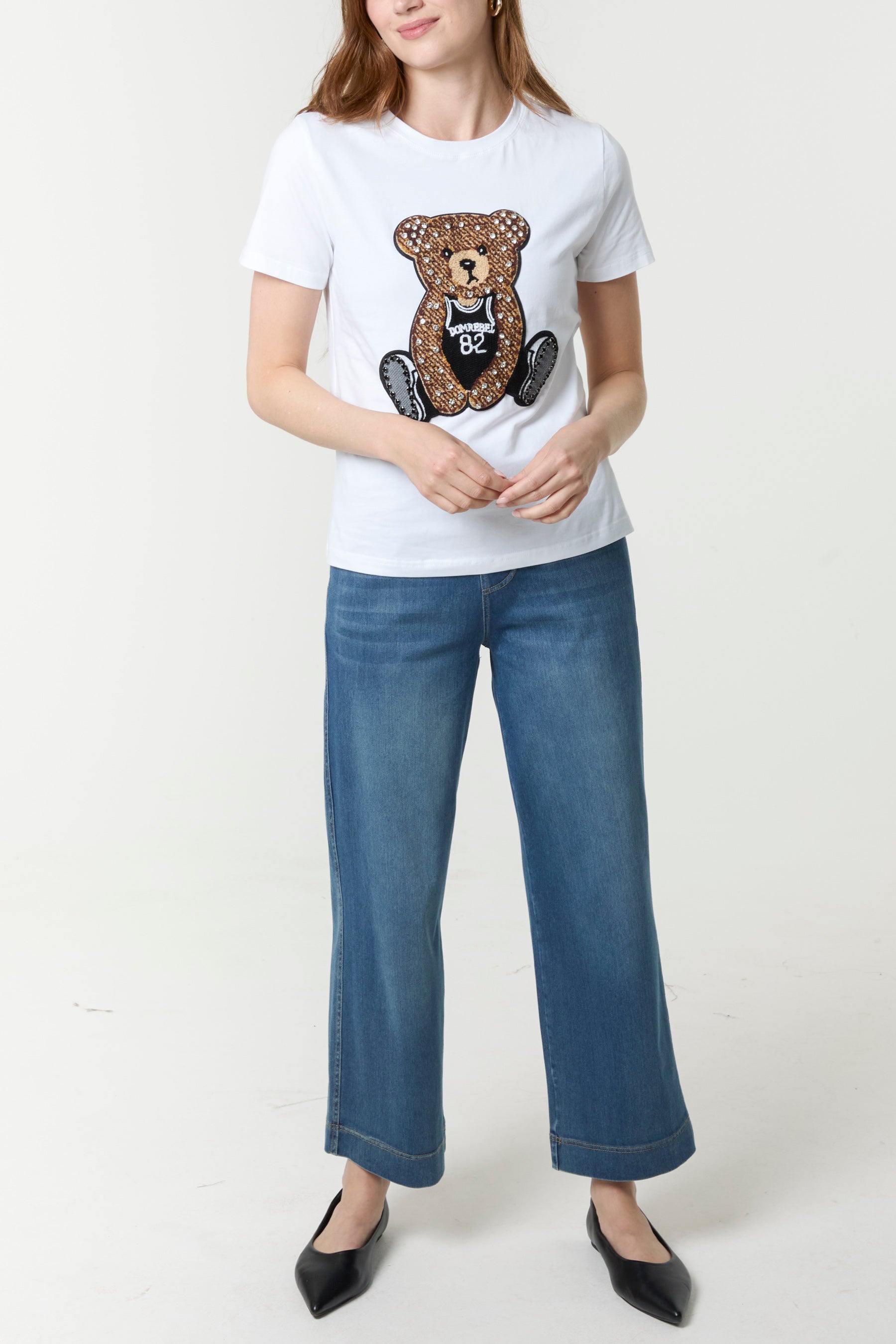 Embellished Teddy Bear T-Shirt
