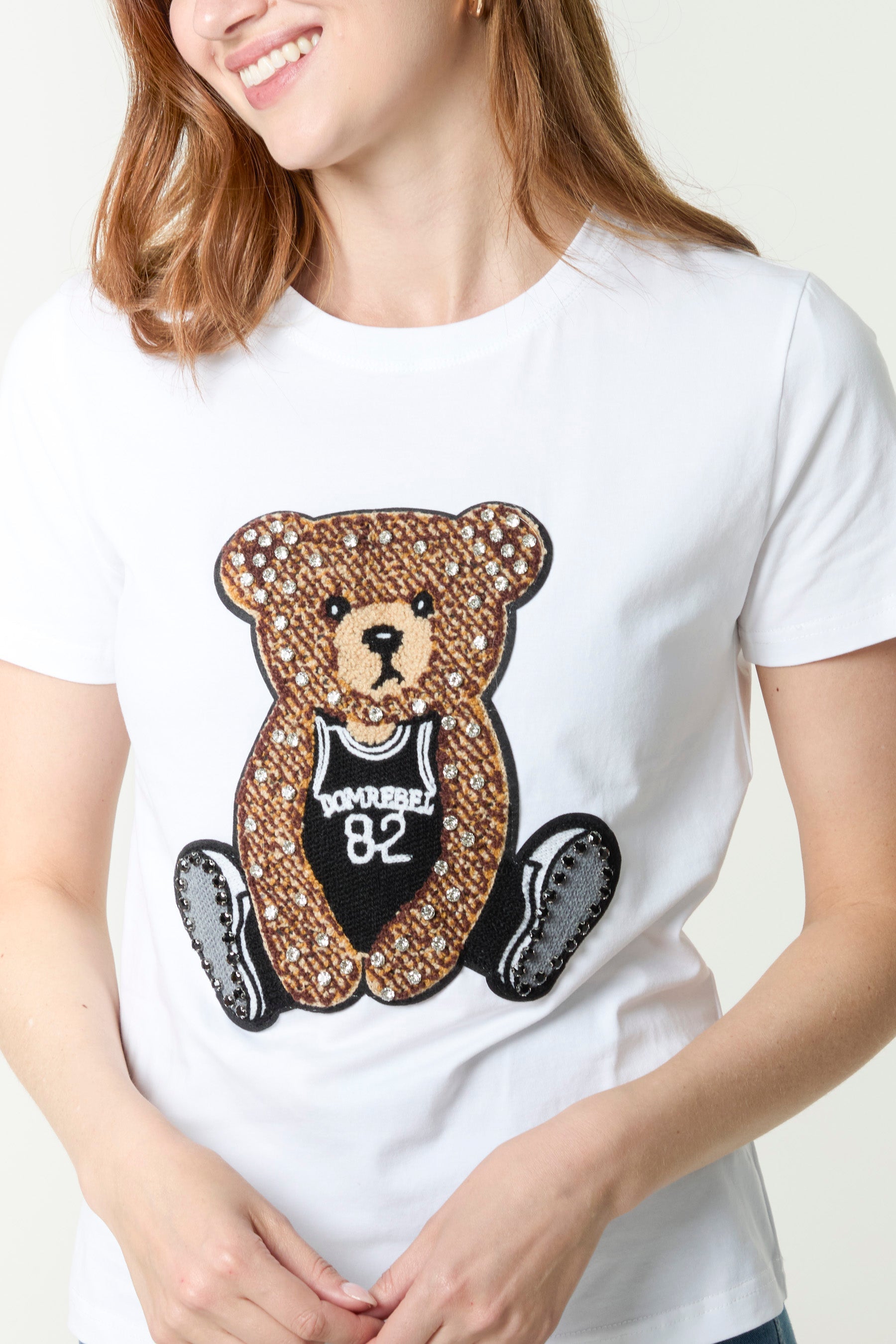 Embellished Teddy Bear T-Shirt